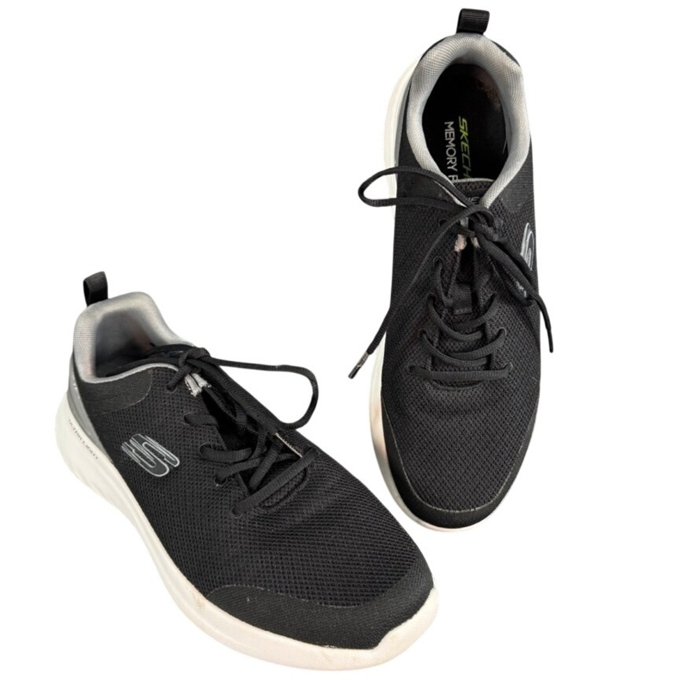 Skechers Bounder 2.0 Mens Black Mesh Memory Foam Sneakers 232671 Sz 11.5